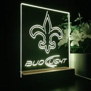 New Orleans Saints Bud Light LED Desk Light