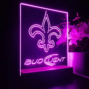 New Orleans Saints Bud Light LED Desk Light