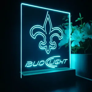 New Orleans Saints Bud Light LED Desk Light