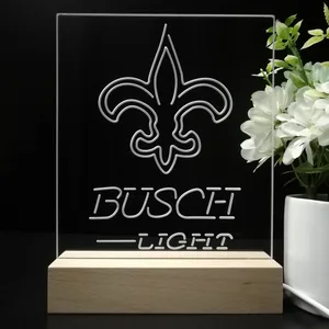 New Orleans Saints Busch Light LED Desk Light
