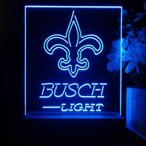 New Orleans Saints Busch Light LED Desk Light