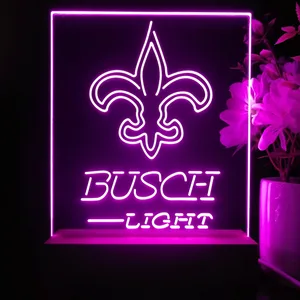 New Orleans Saints Busch Light LED Desk Light