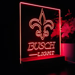 New Orleans Saints Busch Light LED Desk Light