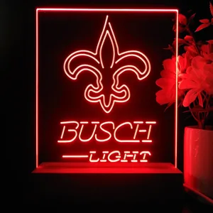 New Orleans Saints Busch Light LED Desk Light