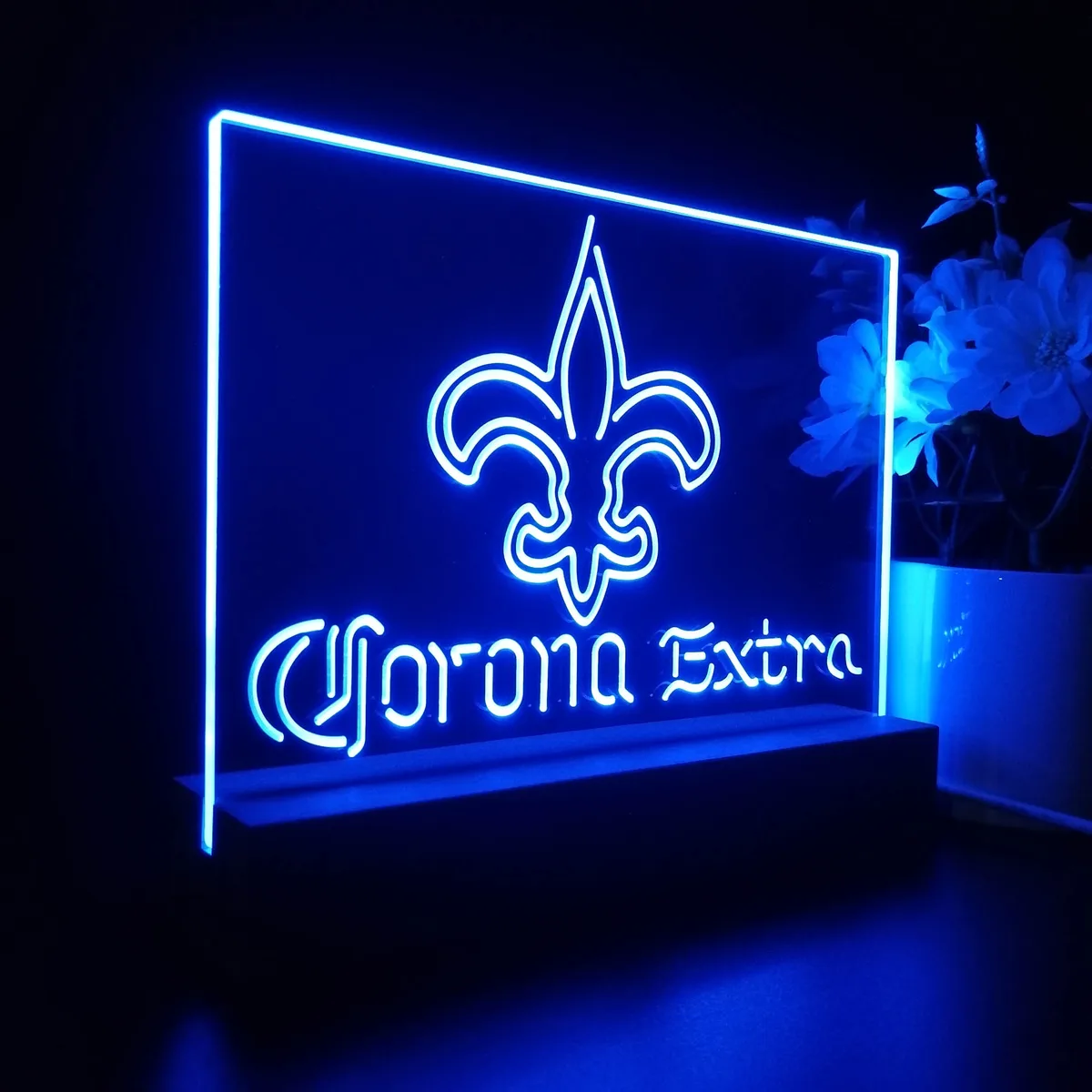 New Orleans Saints Corona Extra LED Desk Light