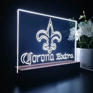 New Orleans Saints Corona Extra LED Desk Light