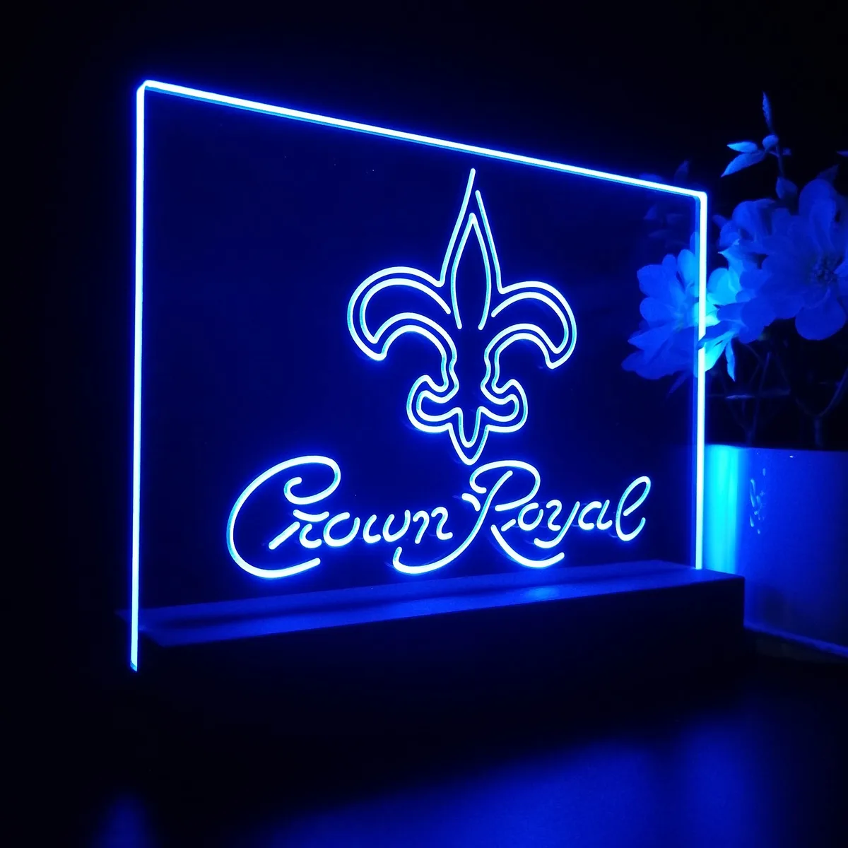 New Orleans Saints Crown Royal LED Desk Light