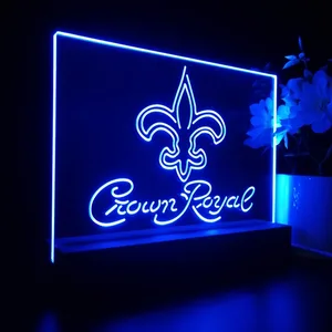 New Orleans Saints Crown Royal LED Desk Light
