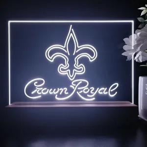 New Orleans Saints Crown Royal LED Desk Light