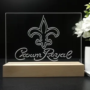 New Orleans Saints Crown Royal LED Desk Light