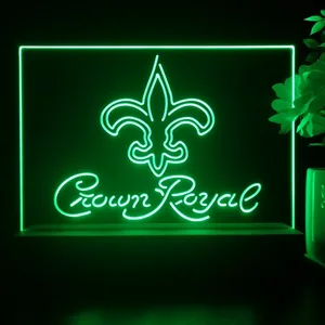New Orleans Saints Crown Royal LED Desk Light