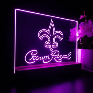 New Orleans Saints Crown Royal LED Desk Light