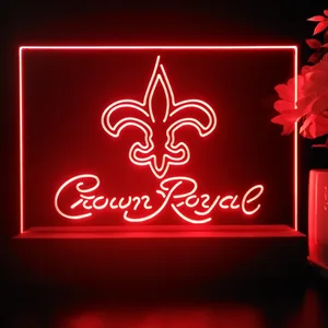 New Orleans Saints Crown Royal LED Desk Light