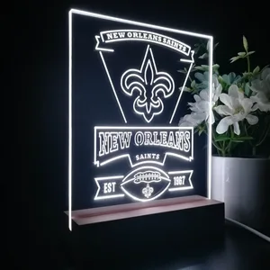 New Orleans Saints EST 1967 LED Desk Light