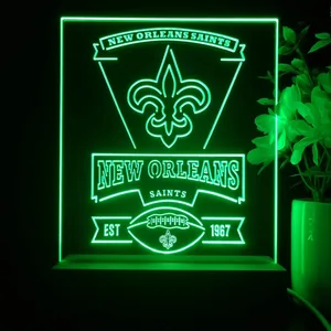 New Orleans Saints EST 1967 LED Desk Light
