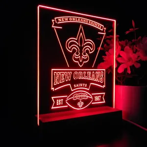 New Orleans Saints EST 1967 LED Desk Light