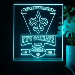 New Orleans Saints EST 1967 LED Desk Light