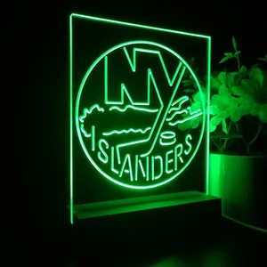 New York Islanders Logo 1 LED Desk Light