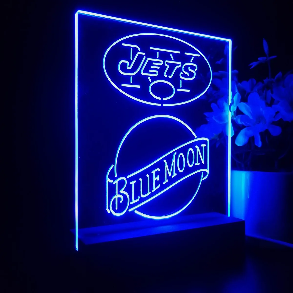 New York Jets Blue Moon LED Desk Light