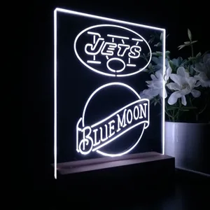 New York Jets Blue Moon LED Desk Light
