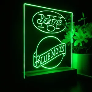 New York Jets Blue Moon LED Desk Light