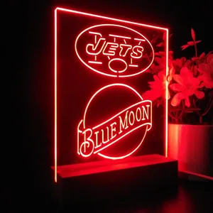 New York Jets Blue Moon LED Desk Light