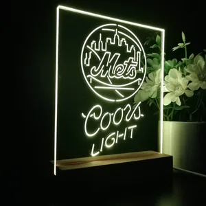New York Mets Coors Light LED Desk Light
