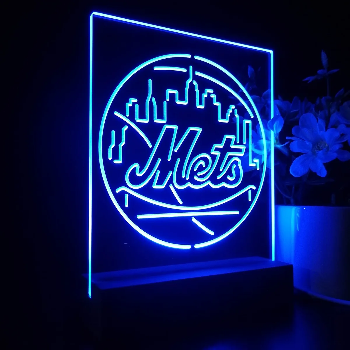 New York Mets Logo 1 LED Desk Light