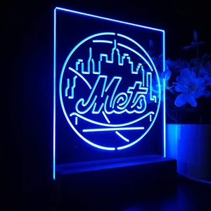 New York Mets Logo 1 LED Desk Light