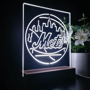 New York Mets Logo 1 LED Desk Light