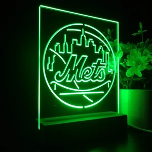 New York Mets Logo 1 LED Desk Light
