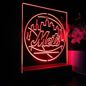 New York Mets Logo 1 LED Desk Light