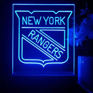New York Rangers Logo LED Desk Light