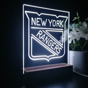 New York Rangers Logo LED Desk Light