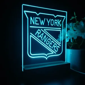 New York Rangers Logo LED Desk Light