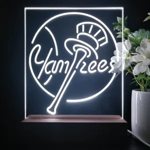 New York Yankees Logo 1 LED Desk Light