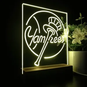 New York Yankees Logo 1 LED Desk Light