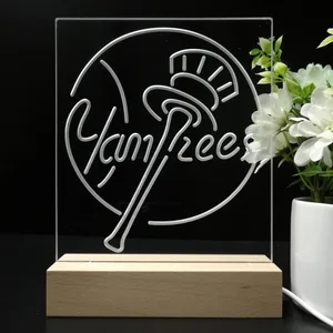 New York Yankees Logo 1 LED Desk Light