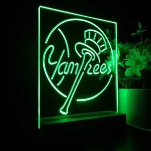 New York Yankees Logo 1 LED Desk Light