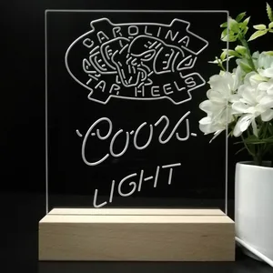 North Carolina Tar Heels Coors Light LED Desk Light