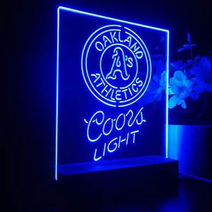 Oakland Athletics Coors Light LED Desk Light