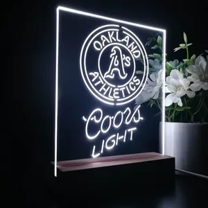 Oakland Athletics Coors Light LED Desk Light