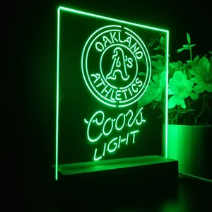 Oakland Athletics Coors Light LED Desk Light