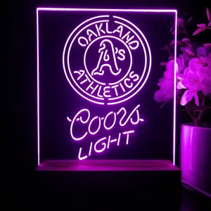 Oakland Athletics Coors Light LED Desk Light