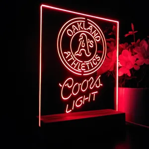Oakland Athletics Coors Light LED Desk Light