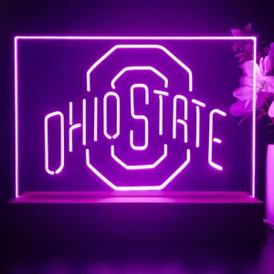 Ohio State Buckeyes Logo 1 LED Desk Light