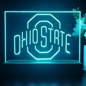 Ohio State Buckeyes Logo 1 LED Desk Light