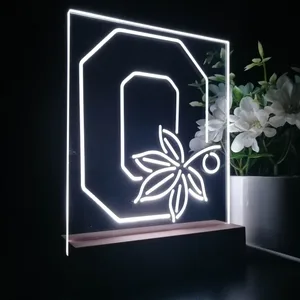 Ohio State Buckeyes Logo 2 LED Desk Light