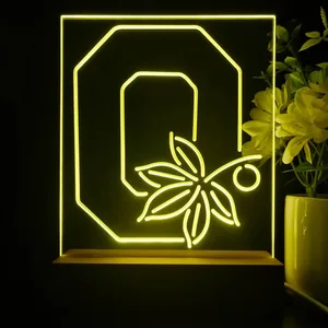 Ohio State Buckeyes Logo 2 LED Desk Light