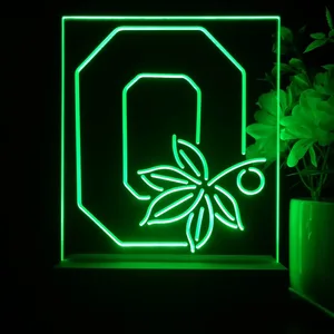 Ohio State Buckeyes Logo 2 LED Desk Light